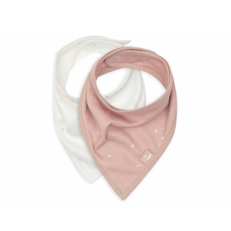 Jollein Baby Bandana Dribble Bib - 2 Pack - Twinkling Wild Rose