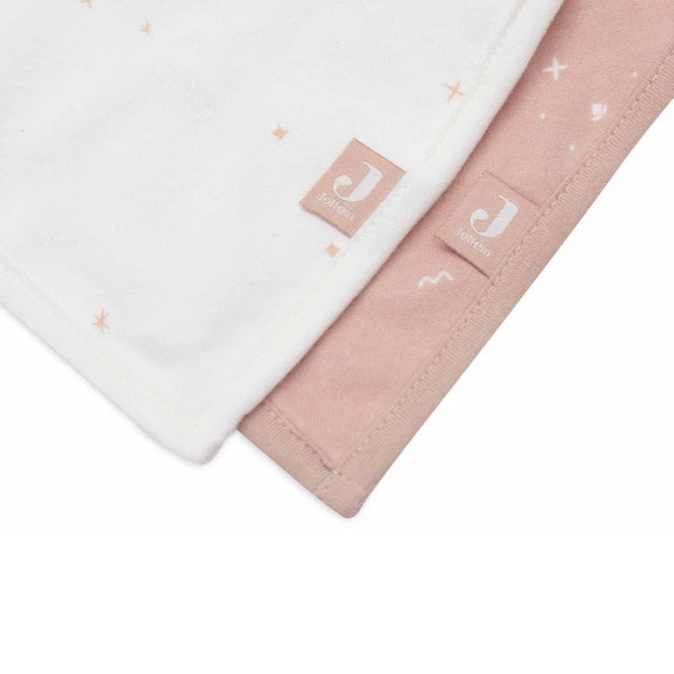 Jollein Baby Bandana Dribble Bib - 2 Pack - Twinkling Wild Rose