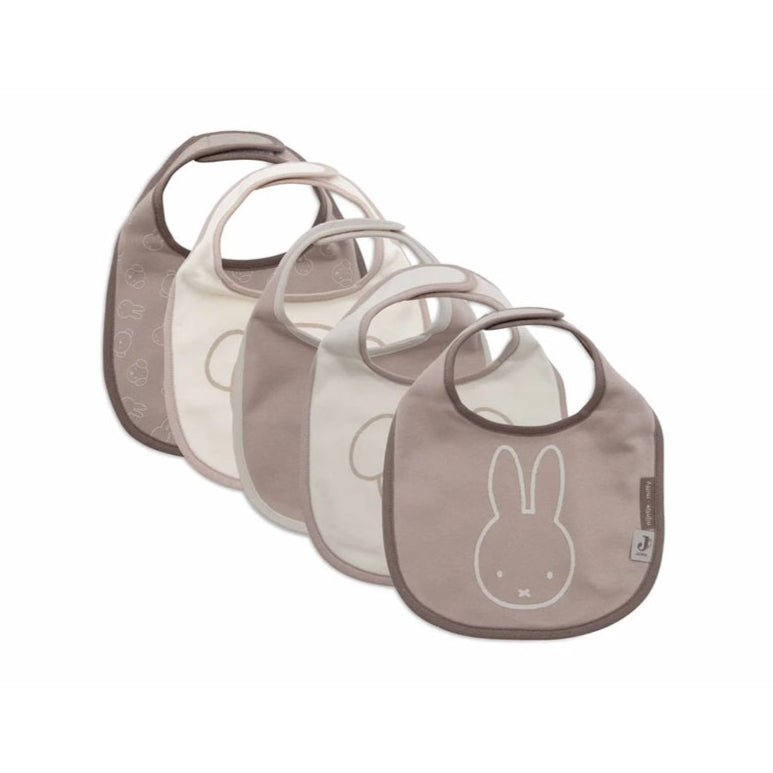 Jollein Waterproof Dribble Bib - 5 Pack - Miffy & Friends