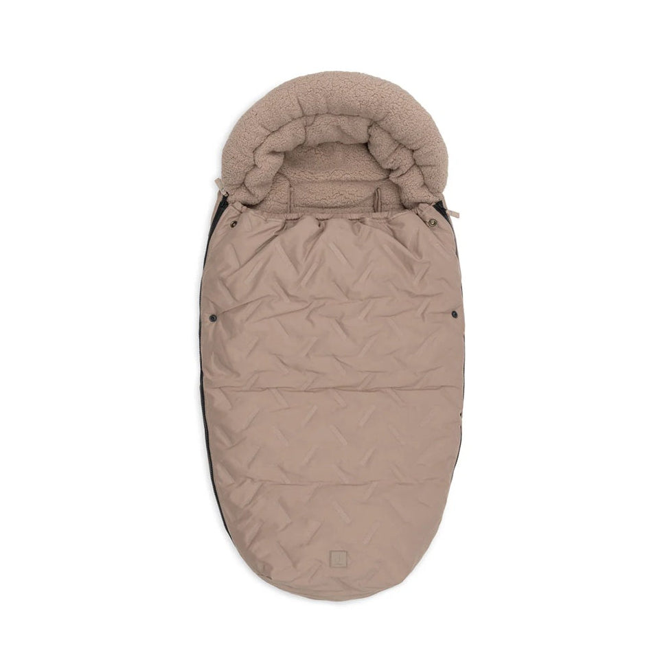 Jollein Stroller Footmuff - Embossed - Milky Coffee