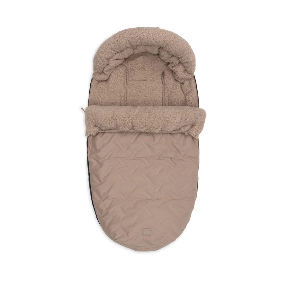 Jollein Stroller Footmuff - Embossed - Milky Coffee