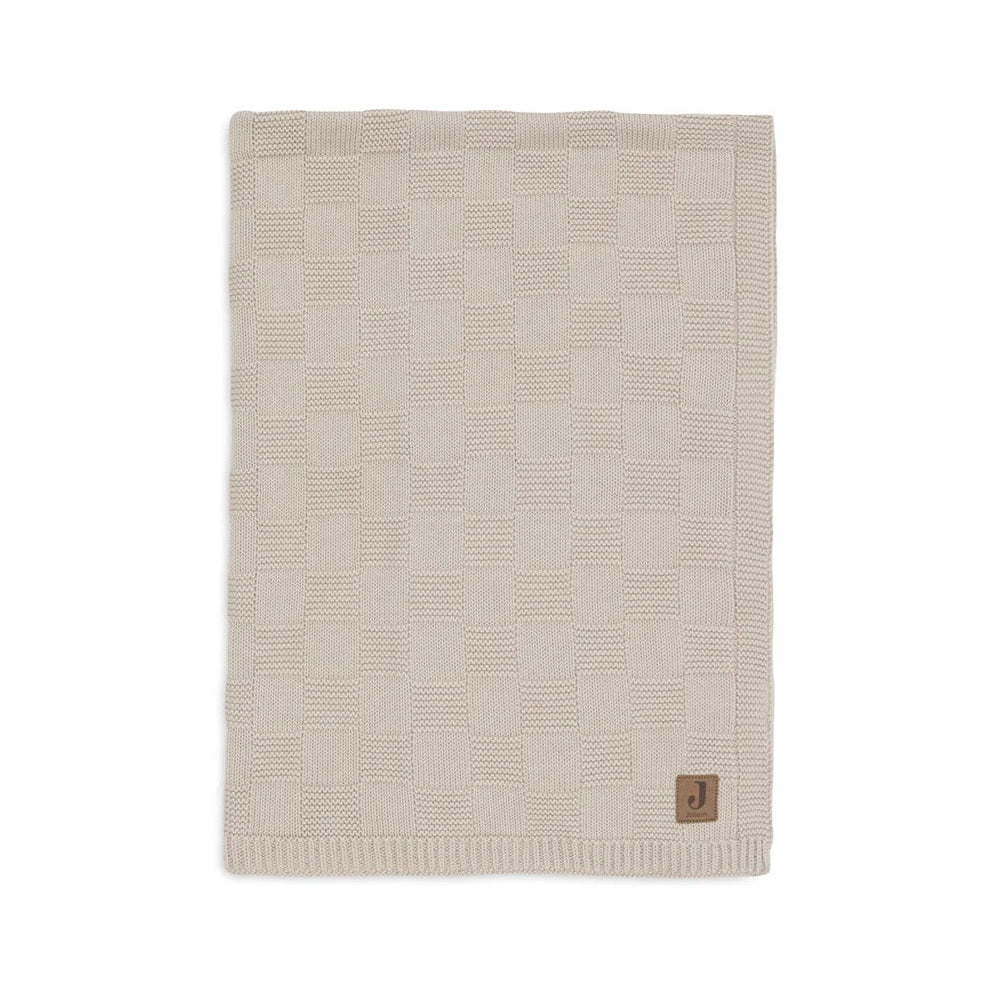 Jollein Organic Cradle Blanket - Box Knit - Sand