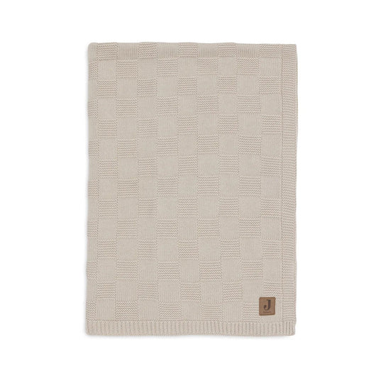 Jollein Organic Cradle Blanket - Box Knit - Sand