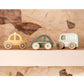 Jollein Wooden Toy Cars - 3 Pack