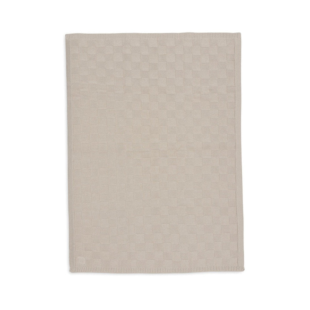 Jollein Organic Cradle Blanket - Box Knit - Sand