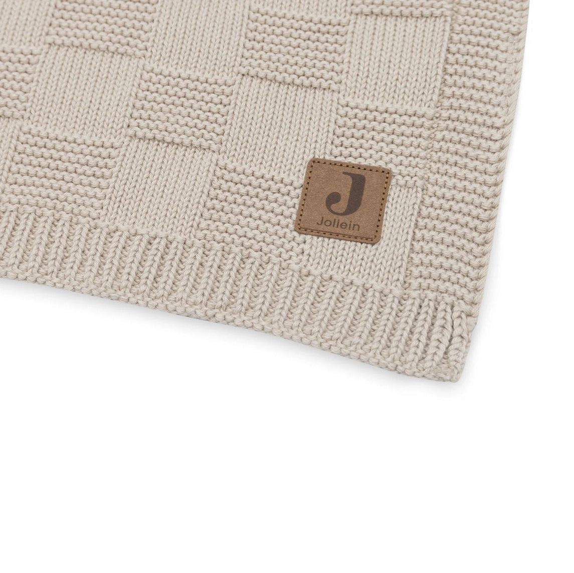 Jollein Organic Cradle Blanket - Box Knit - Sand