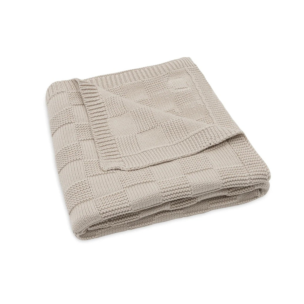 Jollein Organic Cradle Blanket - Box Knit - Sand