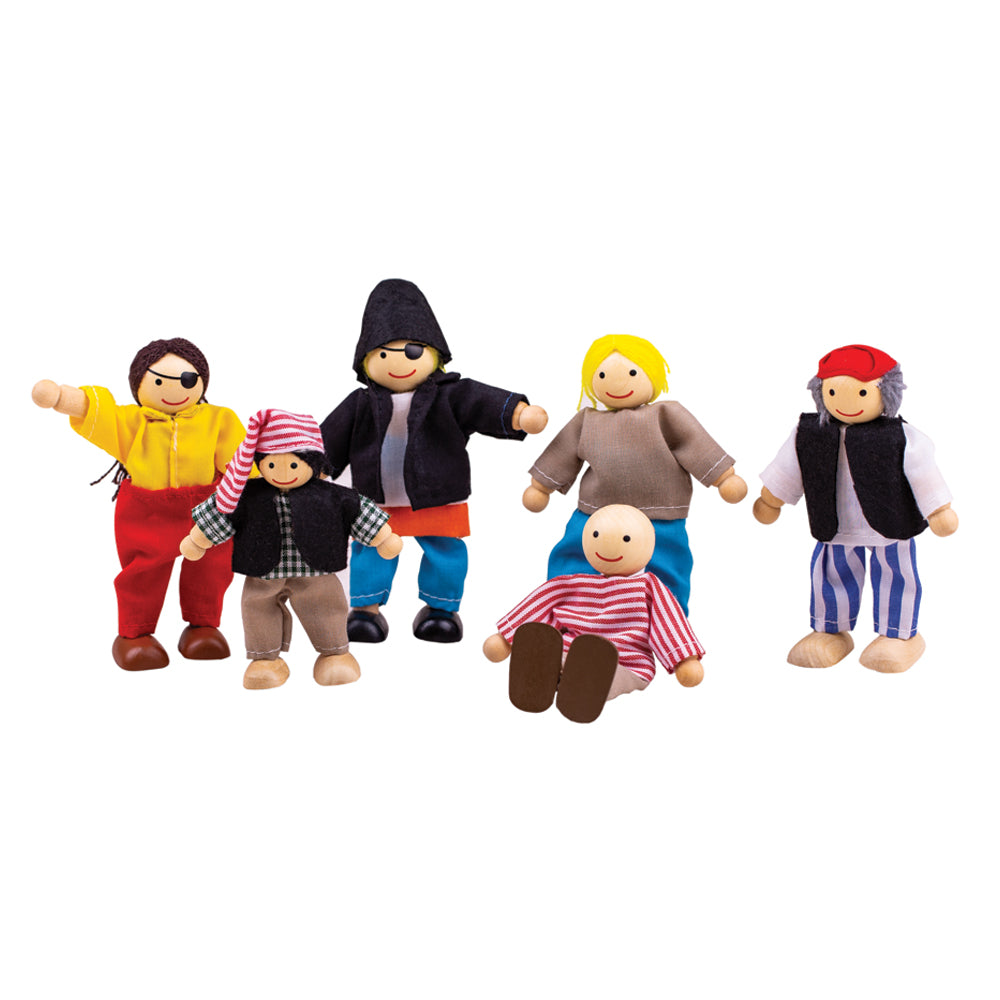 Bigjigs Wooden Heritage Pirates Set