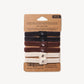 Wild & Stone Plastic Free Hair Ties - 6 Pack - Natural