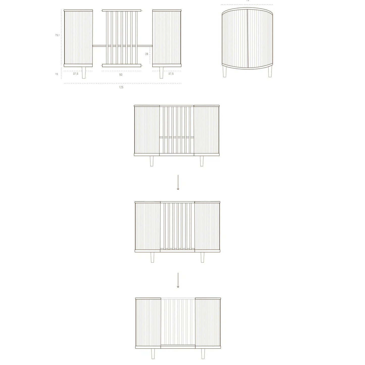 Kas Kopenhagen Kai Baby Cot