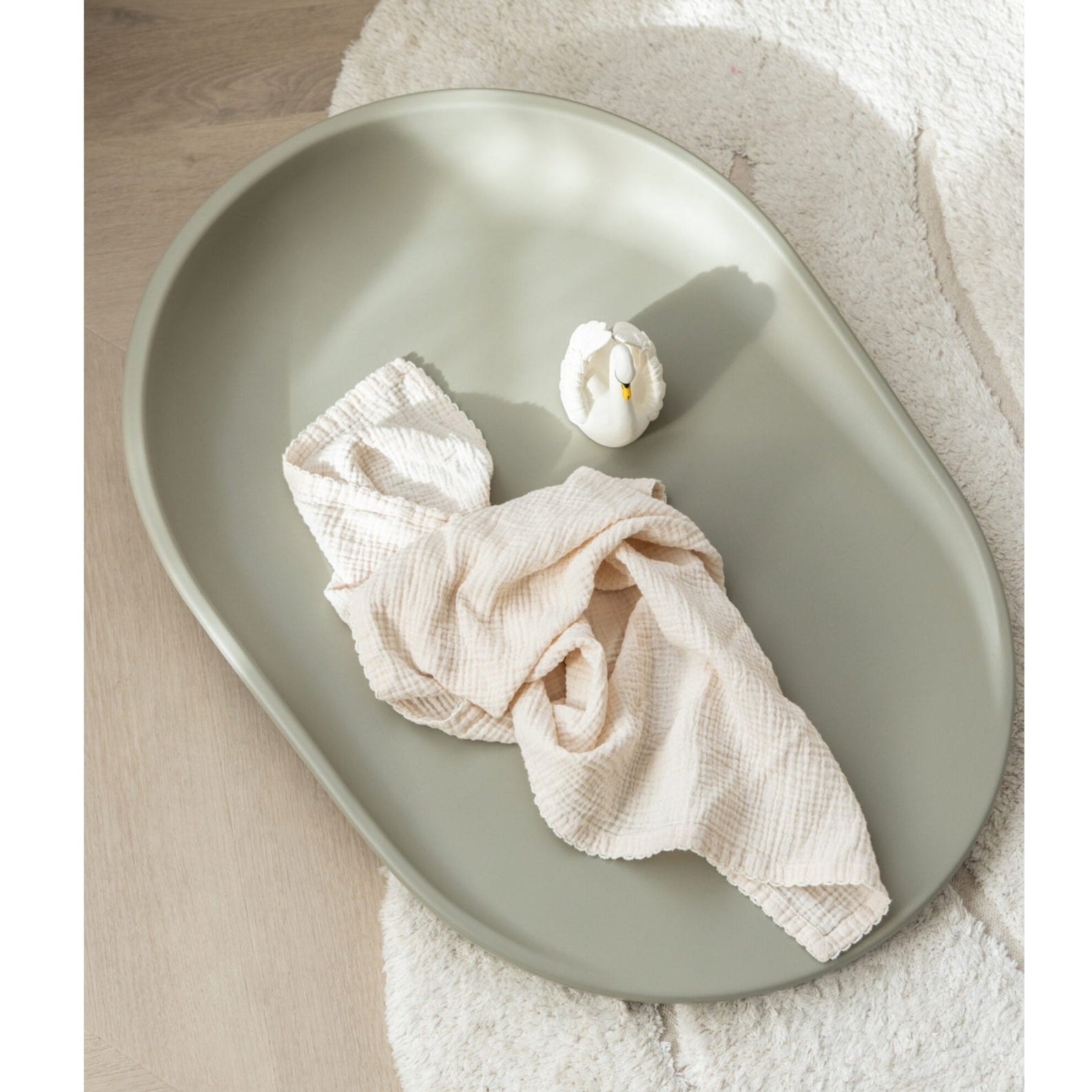 Kas Kopenhagen Kai Baby Changing Mat - Dusty Olive