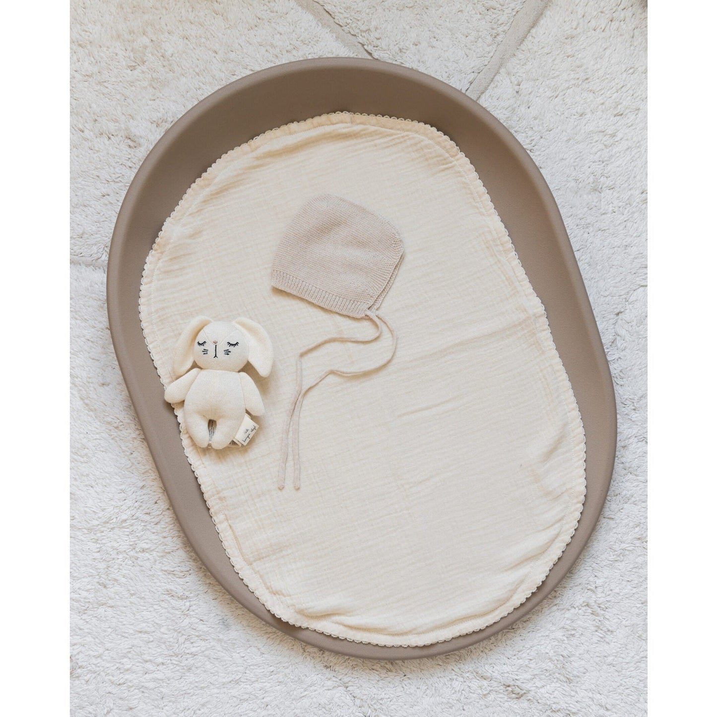 Kas Kopenhagen Kai Baby Changing Cloths - 2 Pack - White