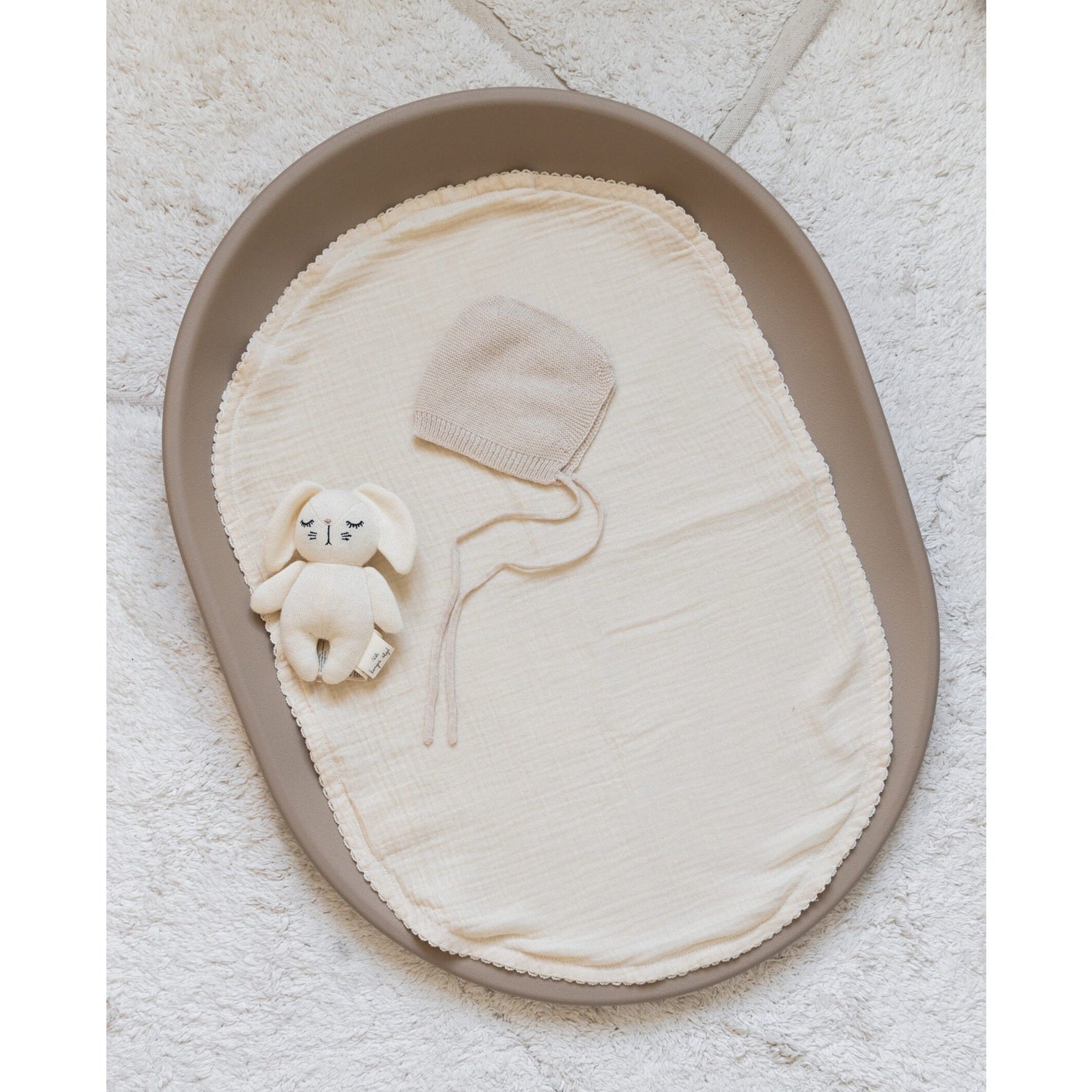 Kas Kopenhagen Kai Baby Changing Cloths - 2 Pack - White