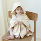 Kas Kopenhagen Hooded Poncho - Embroidered Bow (2 Sizes Available)
