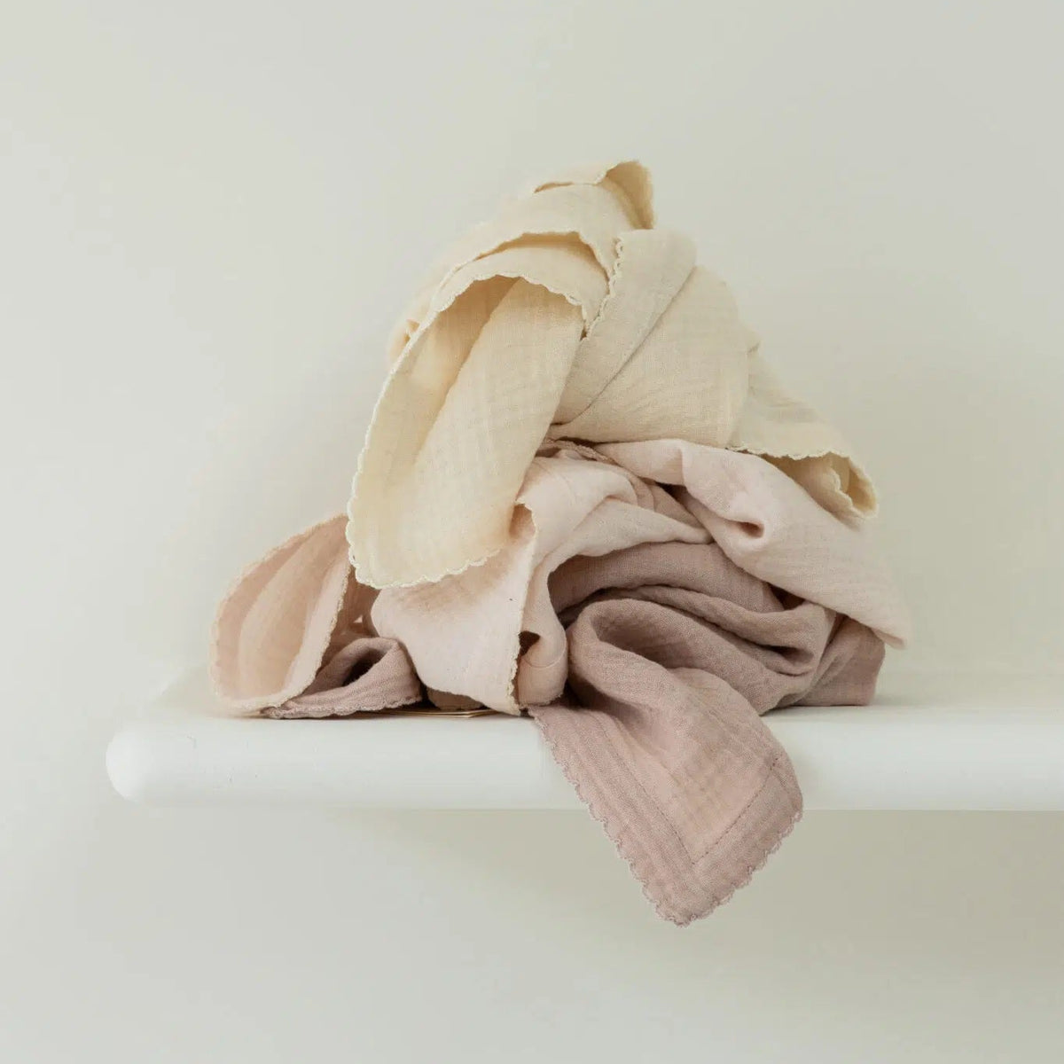 Kas Kopenhagen Kai Muslin Cloths - 3 Pk - Rose