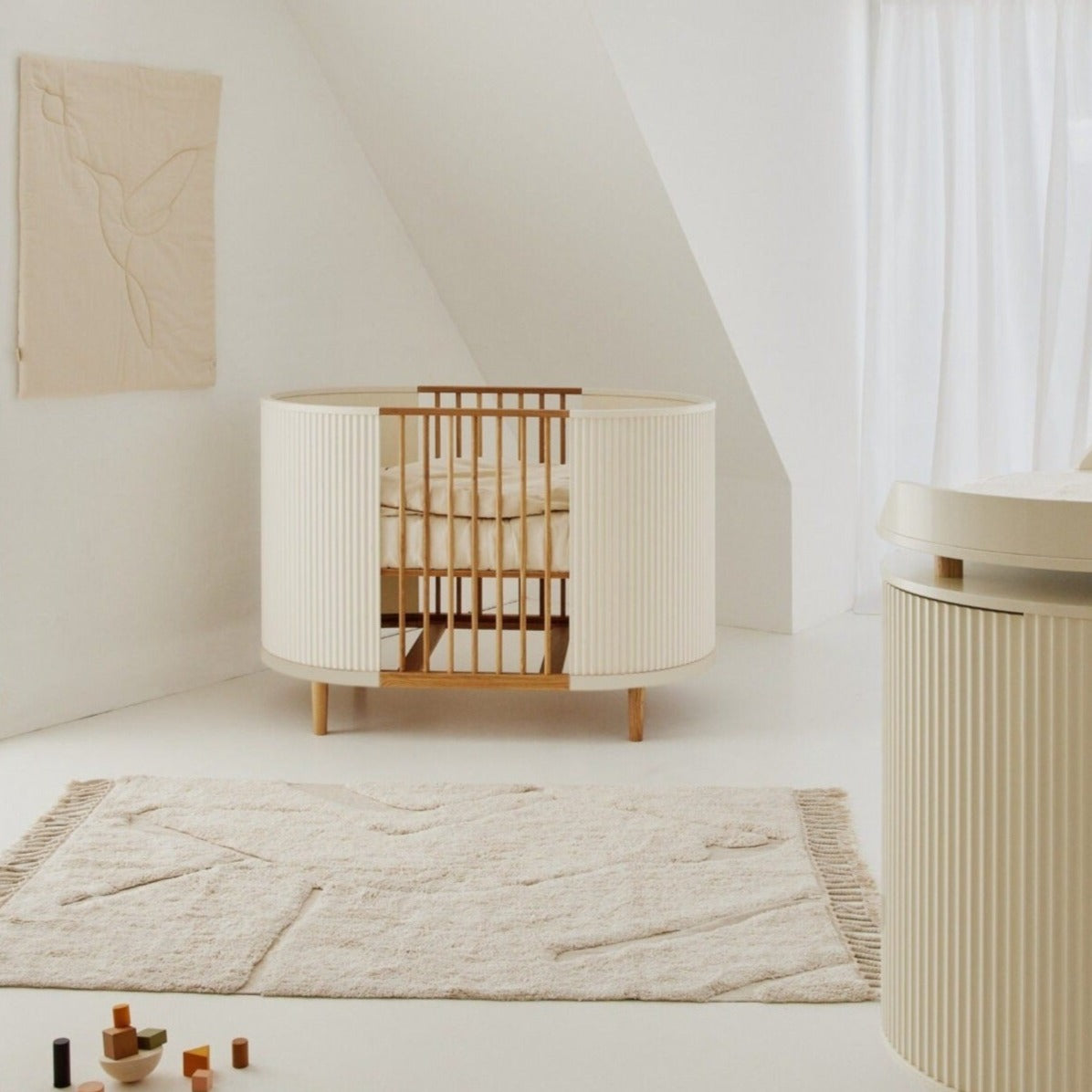 Kas Kopenhagen Kai Baby Cot - Cream Oak