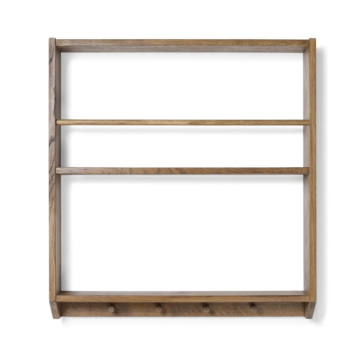 Kas Kopenhagen Eli Oak Shelf with Hooks - Smoked Oak