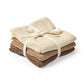 Kas Kopenhagen Kai Muslin Cloths - 3 Pk - Brown