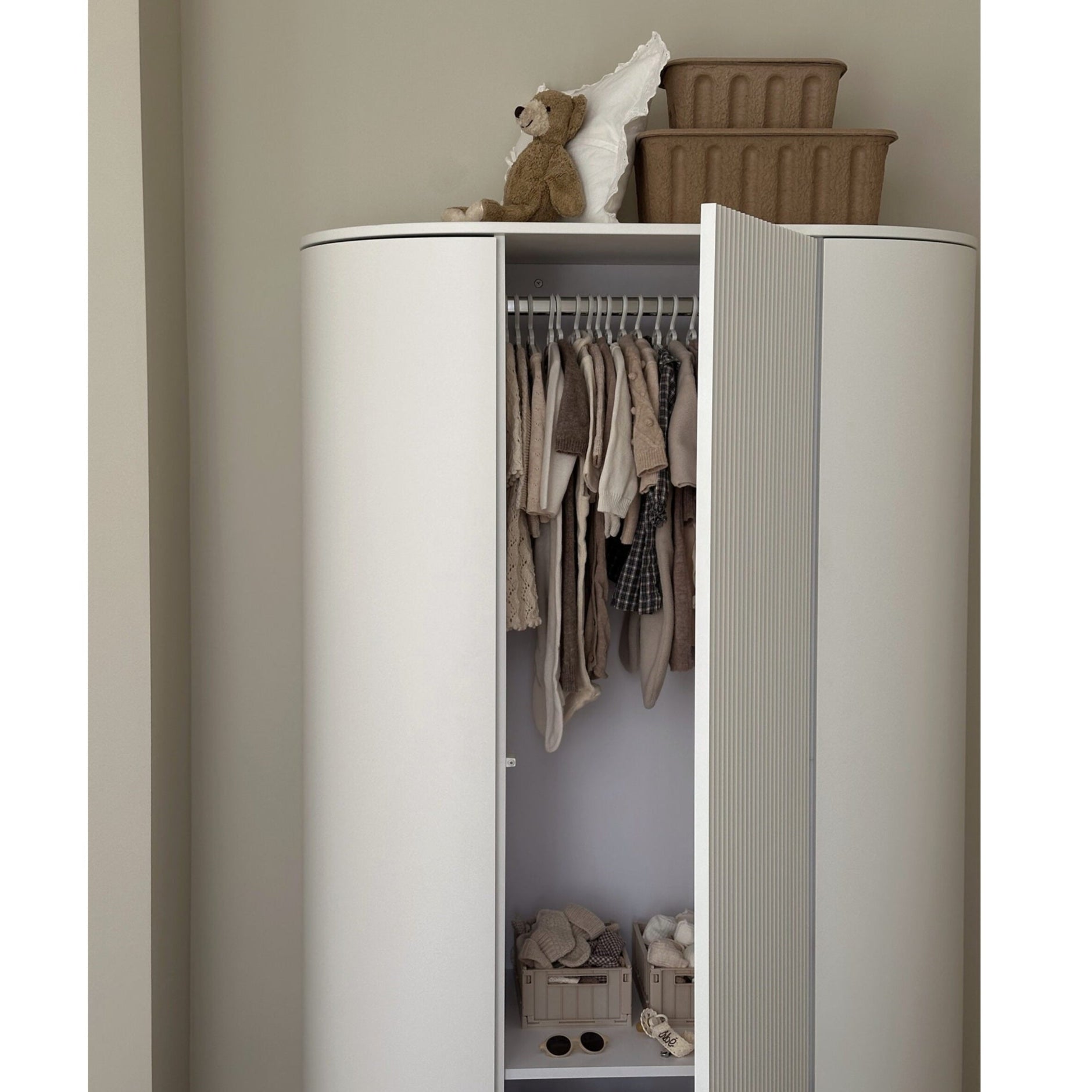 Kas Kopenhagen Kai Wardrobe - Cream Oak