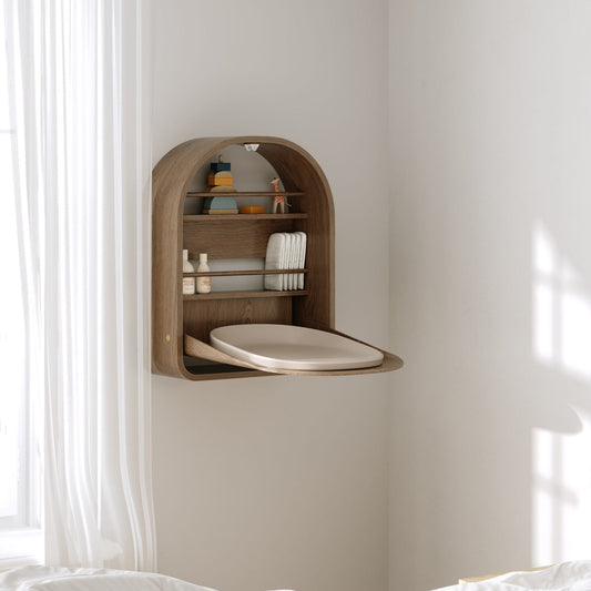 Kas Kopenhagen Kai Wall Changing Table - Smoked Oak
