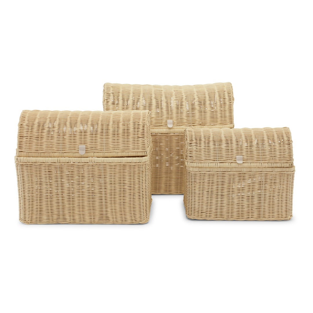 Kas Kopenhagen Raffia Storage Basket Set