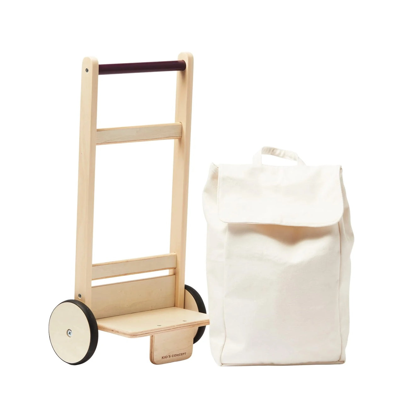 Kid's Concept Wooden Toy Shopping Cart