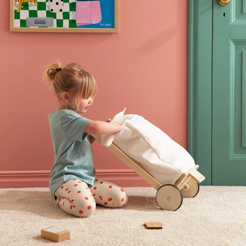 Kid's Concept Wooden Toy Shopping Cart