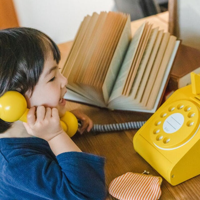 Kiko & GG Wooden Play Telephone - Yellow