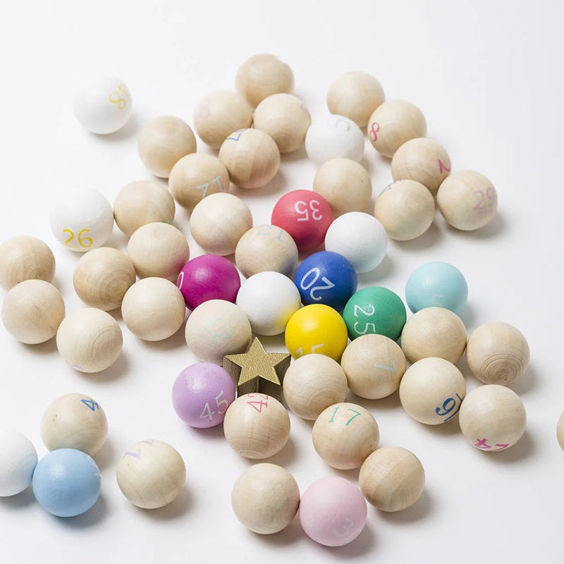Kiko & GG Gatcha Gatcha Wooden Bingo Game - Beads & Cards