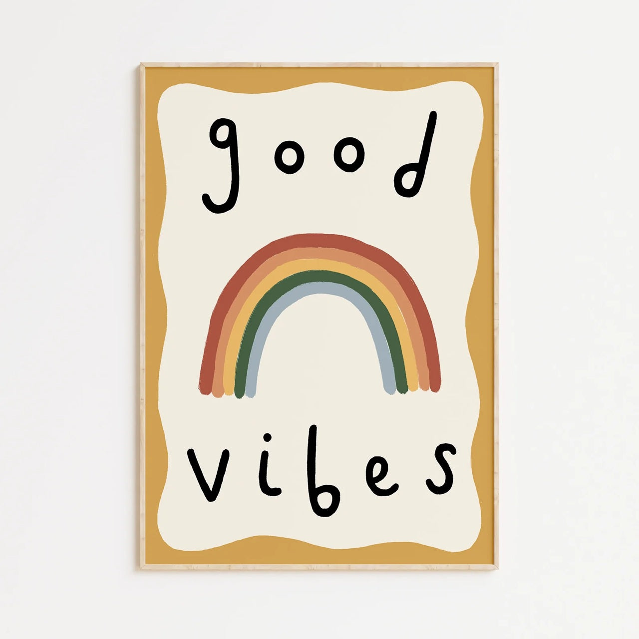 Good Vibes A3 Art Print By Kitty Makes