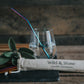 Wild & Stone Reusable Stainless Steel Drinking Straws - Rainbow - 8 Pack