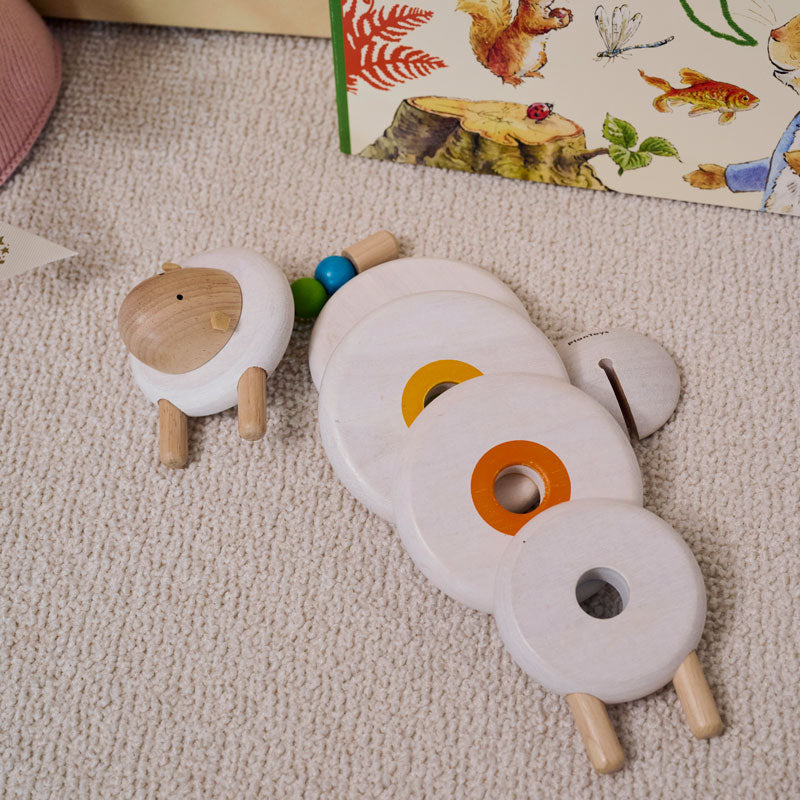 Lamb Tales & Rainbow Trails Personalised Baby Gift Set by The Baby Gifting Co.