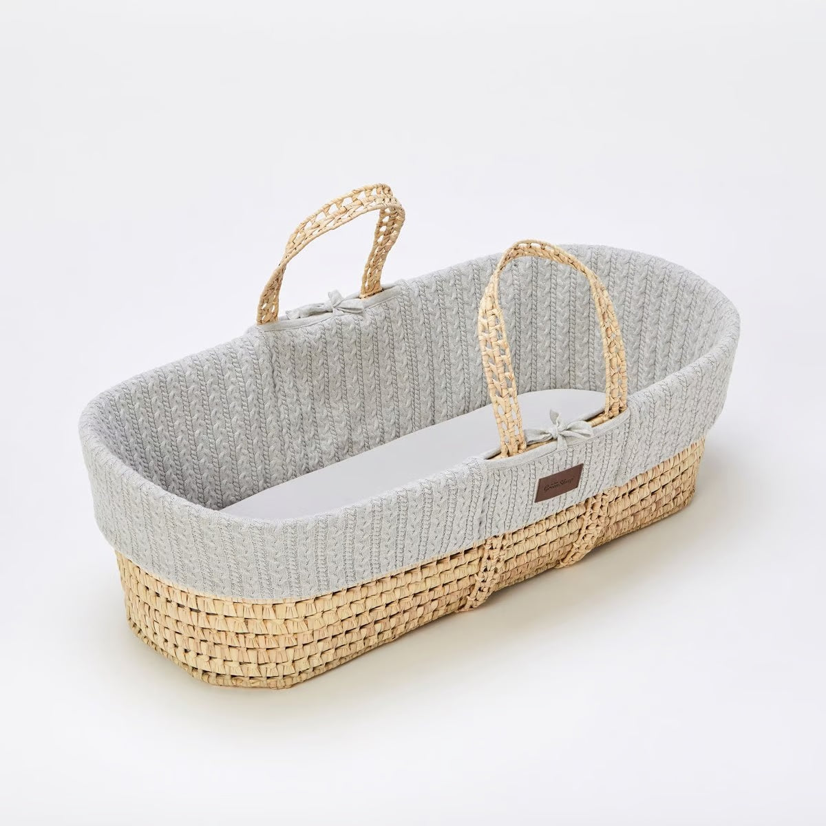 The Little Green Sheep Moses Basket & Stand Bundle - Dove