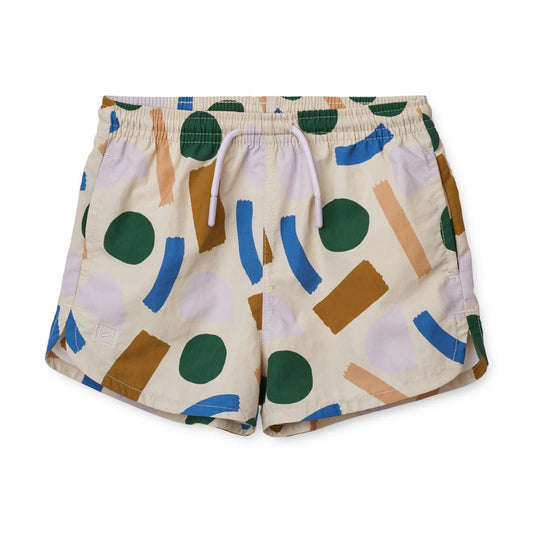 Liewood Aiden Swim Shorts - Paint Stroke/Sandy