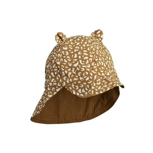 Liewood Children's Gorm Reversible Sun Hat - Mini Leo Golden Caramel