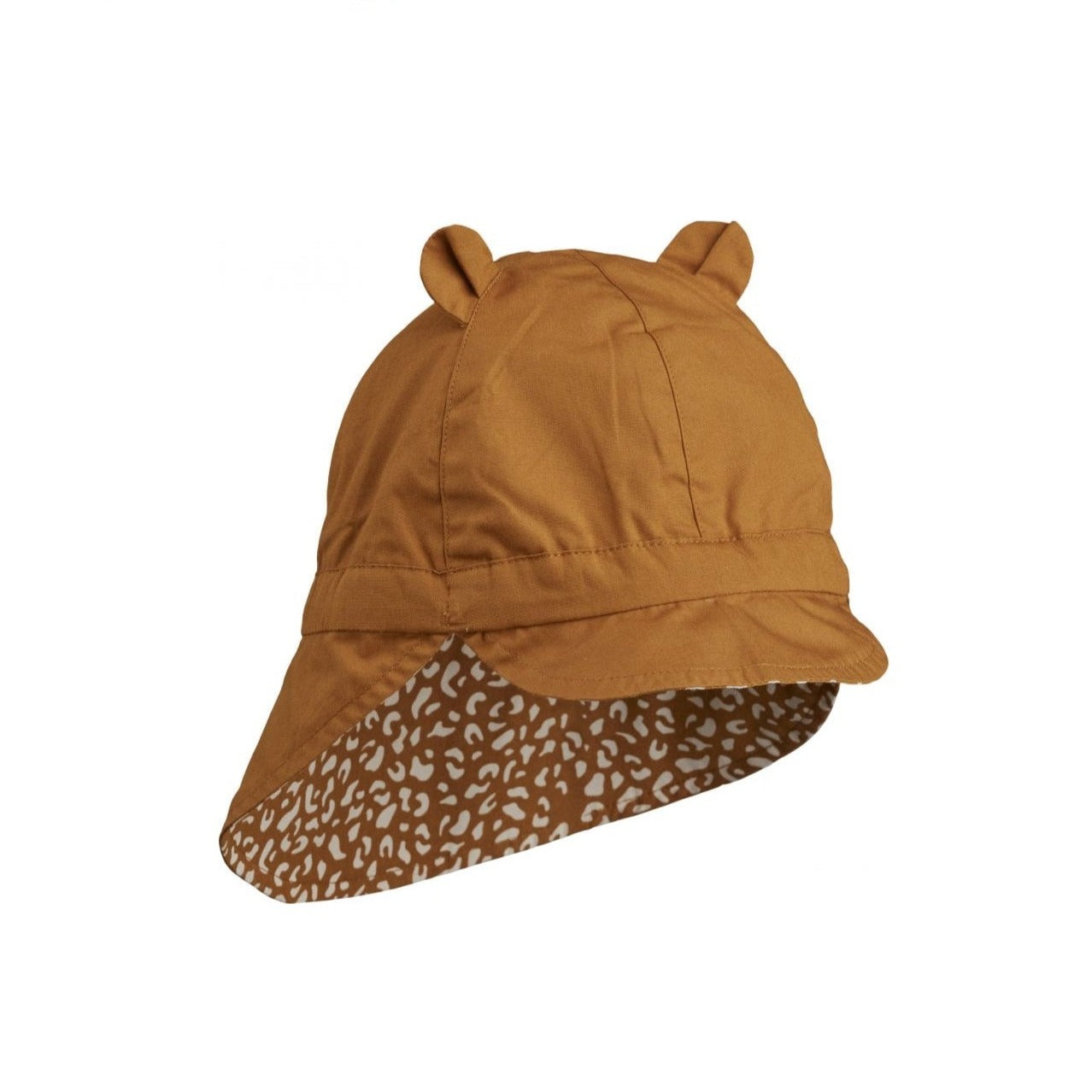 Liewood Children's Gorm Reversible Sun Hat - Mini Leo Golden Caramel