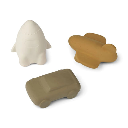 Liewood Jacob Natural Rubber Bath Toys - 3 Pack (2 Colours Available)