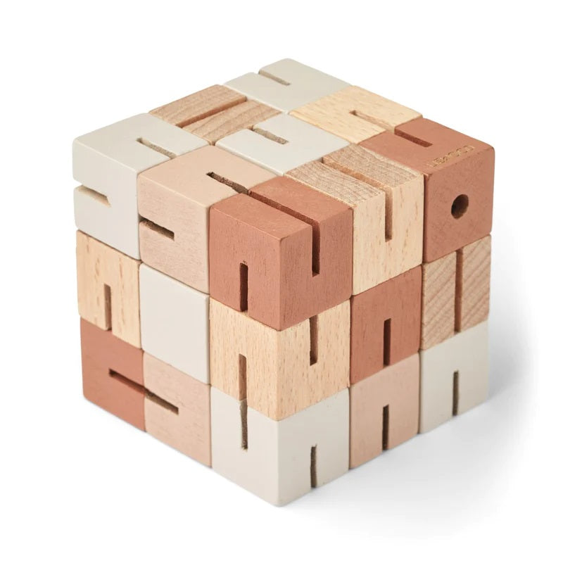 Gavin Wooden Building Block Cube (2 Colours Available)