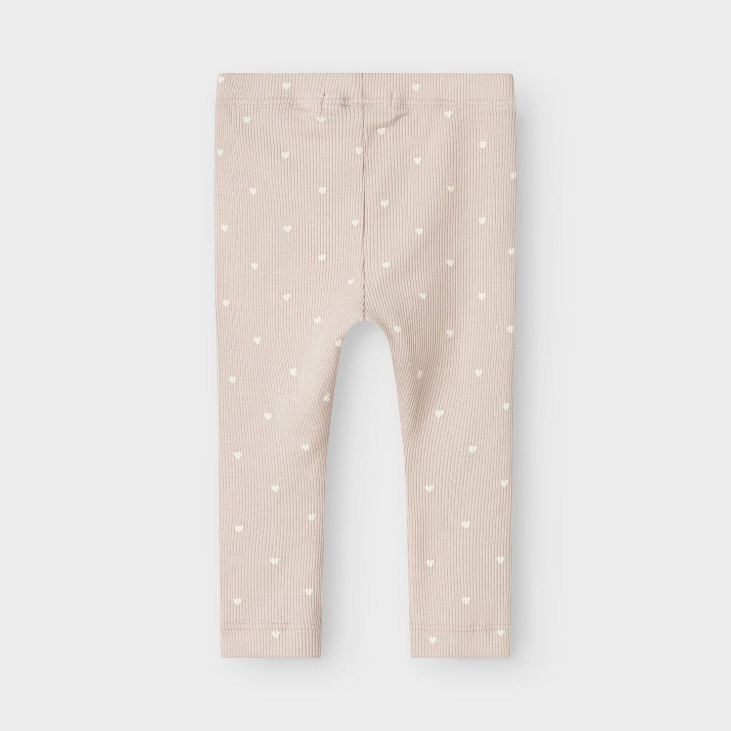 Lil' Atelier Organic Printed Baby Leggings - Grey Morn/Heart