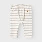 Lil' Atelier Organic Baby Pants - Coconut Milk/Stripe