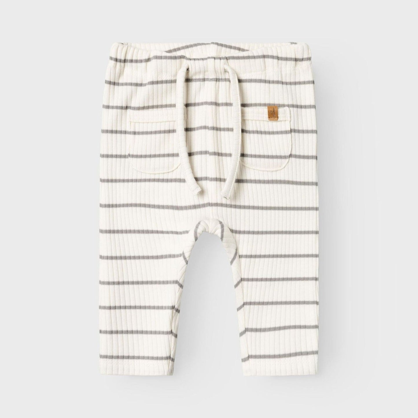 Lil' Atelier Organic Baby Pants - Coconut Milk/Stripe