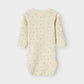 Lil' Atelier Organic L/S Baby Romper - Turtledove/Flower