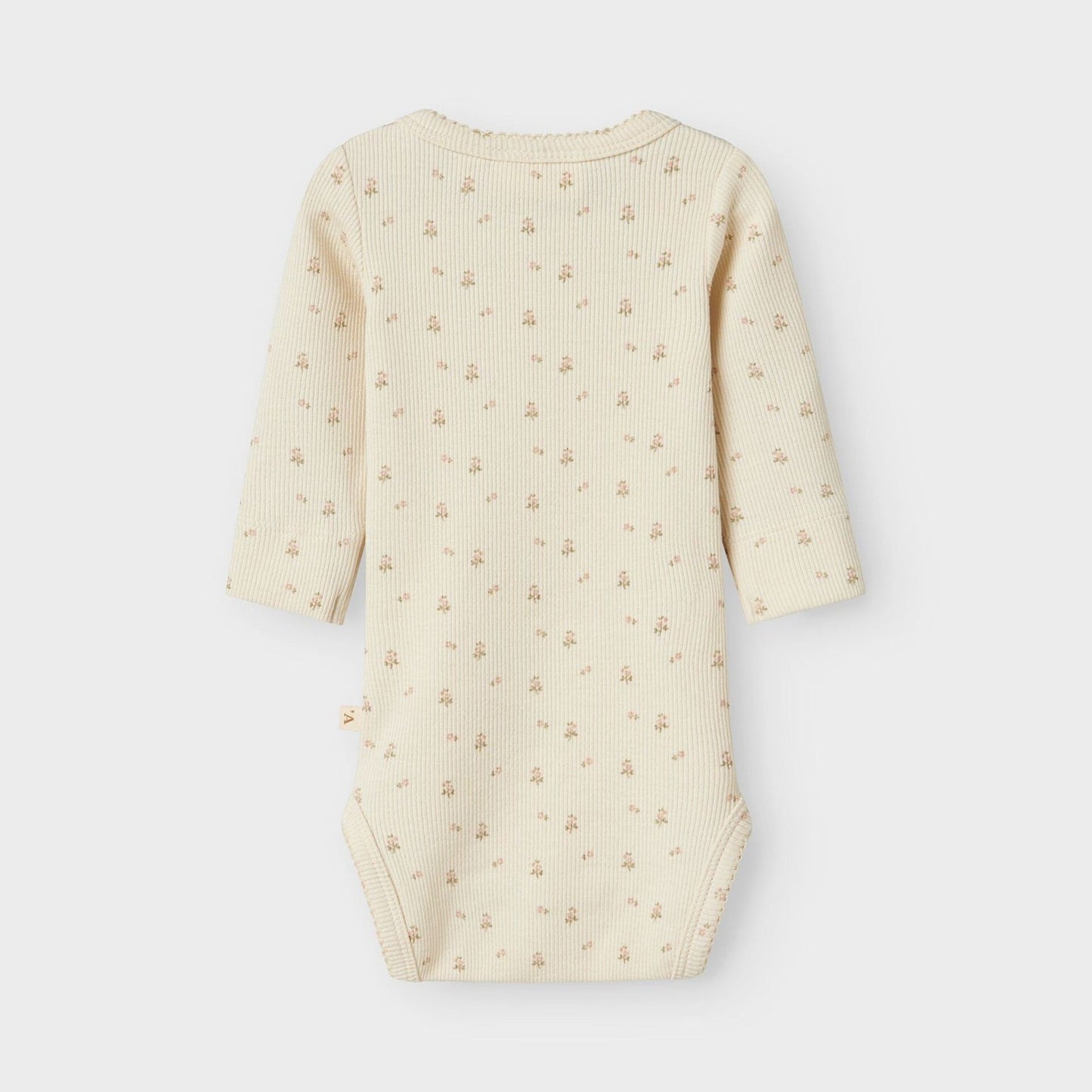 Lil' Atelier Organic L/S Baby Romper - Turtledove/Flower