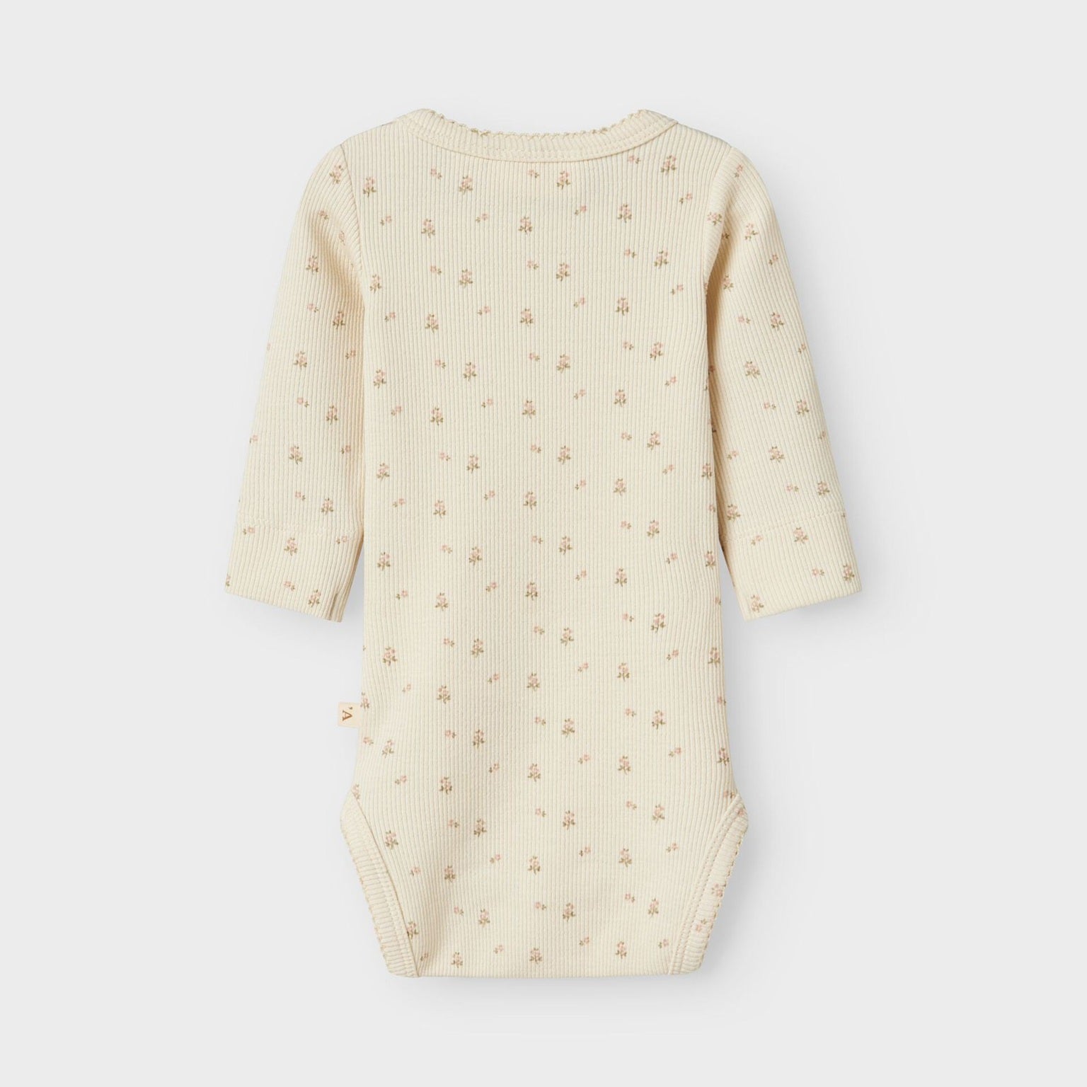 Lil' Atelier Organic L/S Baby Romper - Turtledove/Flower