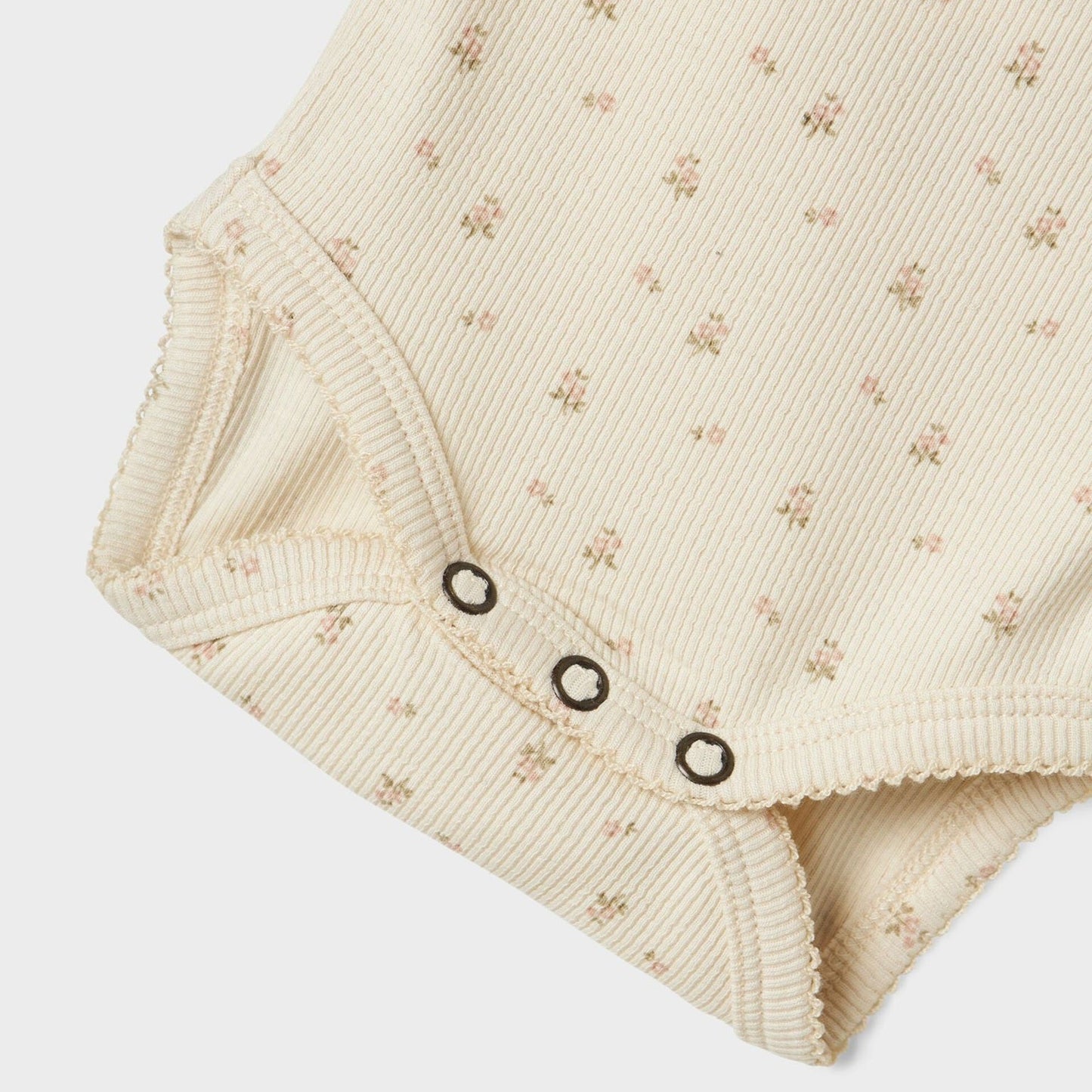 Lil' Atelier Organic L/S Baby Romper - Turtledove/Flower