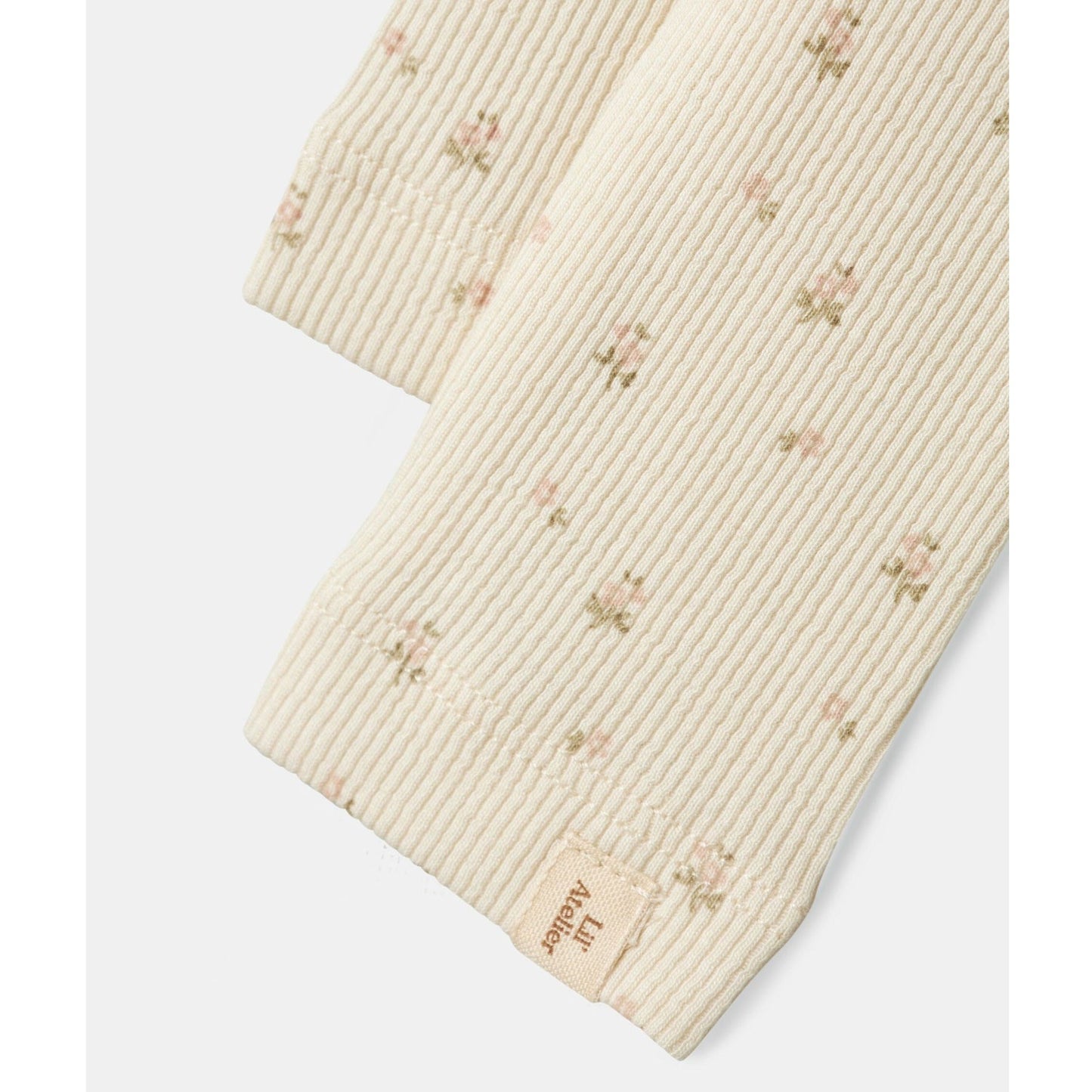 Lil' Atelier Organic Printed Baby Leggings - Turtledove/Flower