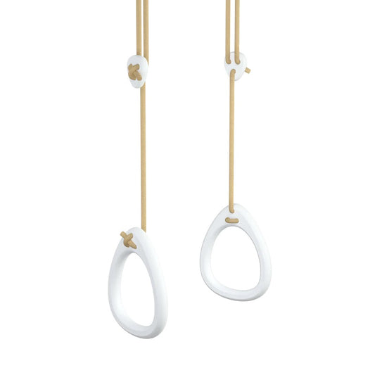 Lillagunga Wooden Indoor Gymnastic Rings - White Birch