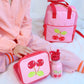 A Little Lovely Company Junior Square Backpack - Happy Cherries