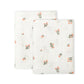 A Little Lovely Company Organic Muslin Cloths - 2 Pack - Little Flowers