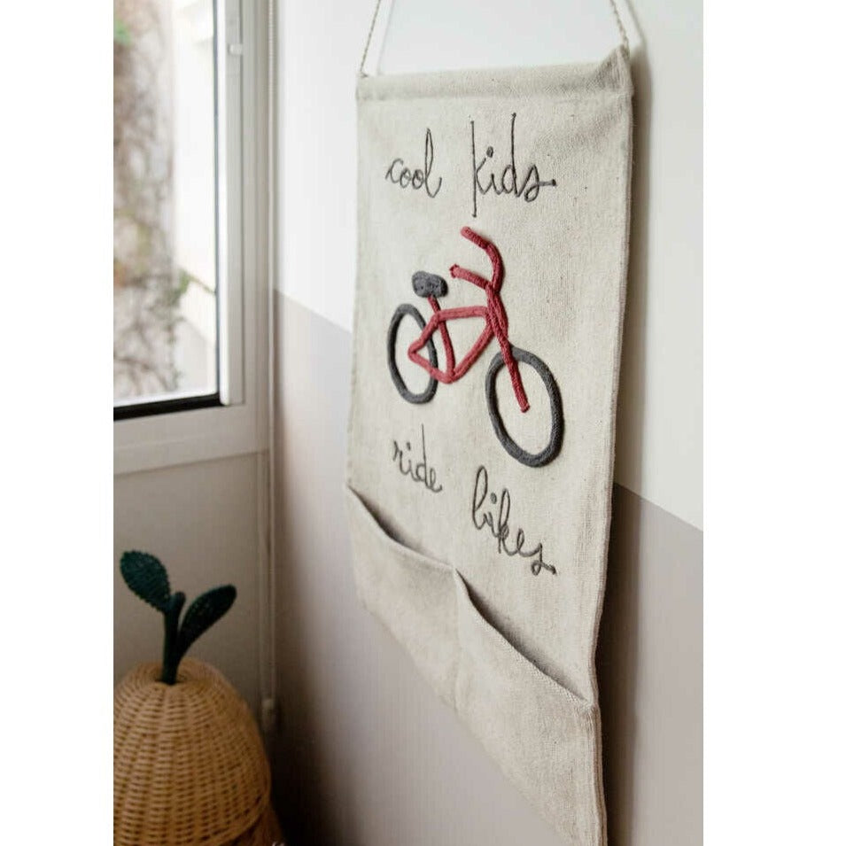 Lorena Canals Wall Pocket Hanging - Cool Kids Ride Bikes